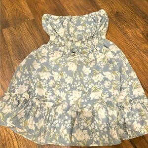 Women Strapless Floral dress